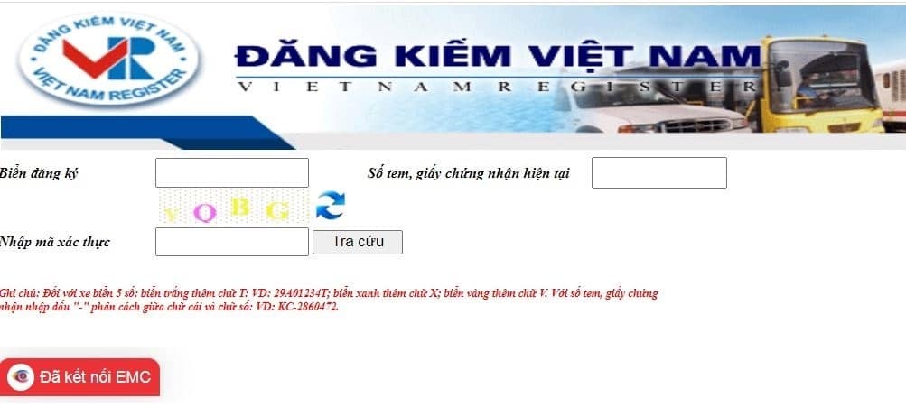 Biển số xe Thái Bình - Truy cập vào website của Đăng kiểm Việt Nam để tra biển số xe ô tô