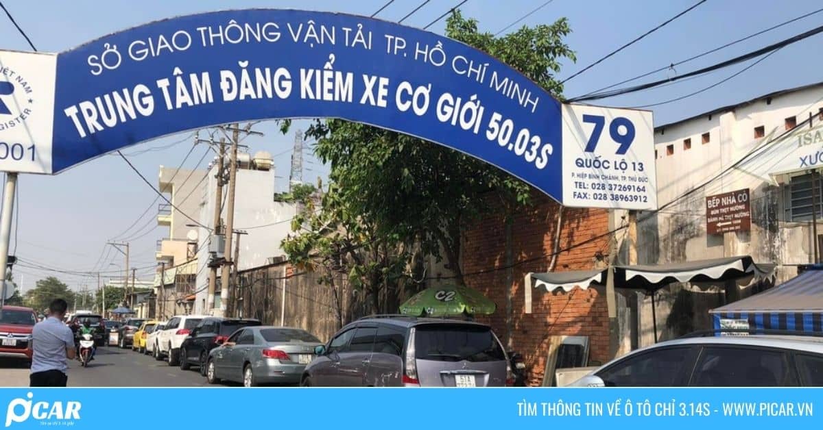 Trung tâm đăng kiểm xe cơ giới 50.03s tại thành phố Hồ Chí Minh
